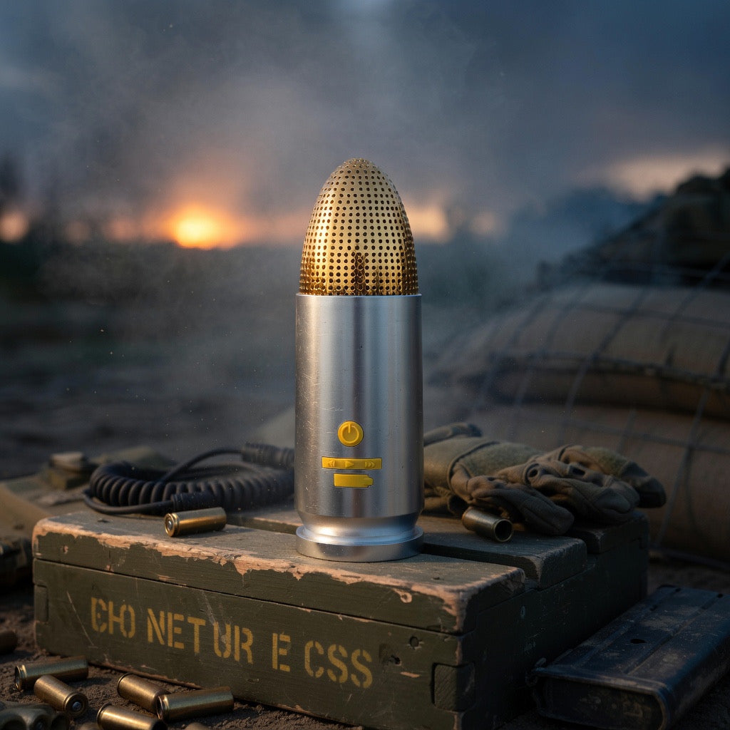 9mm Bullet Portable Bluetooth Speaker (Nickle)