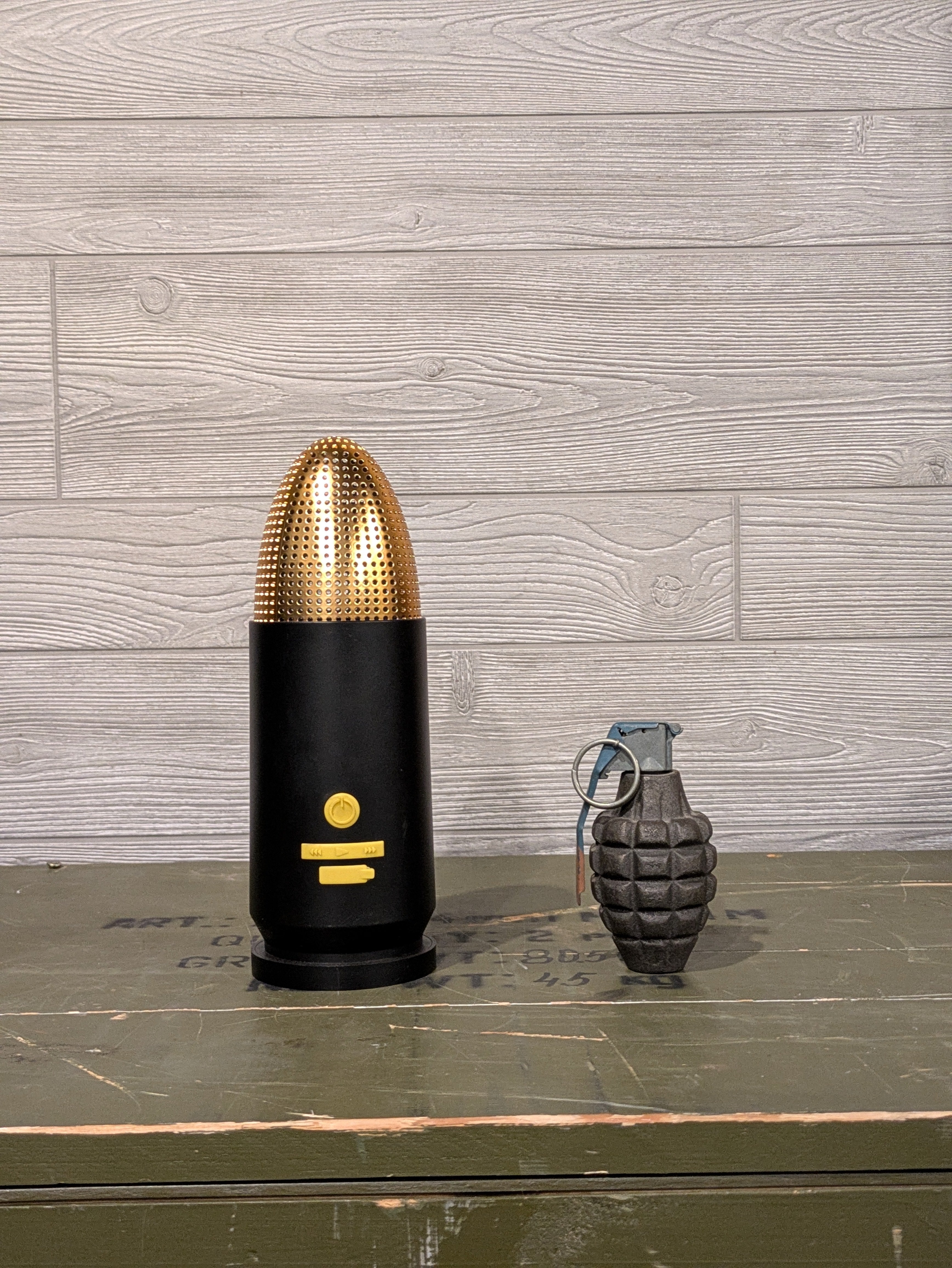 9mm Bullet Portable Bluetooth Speaker  (Black)