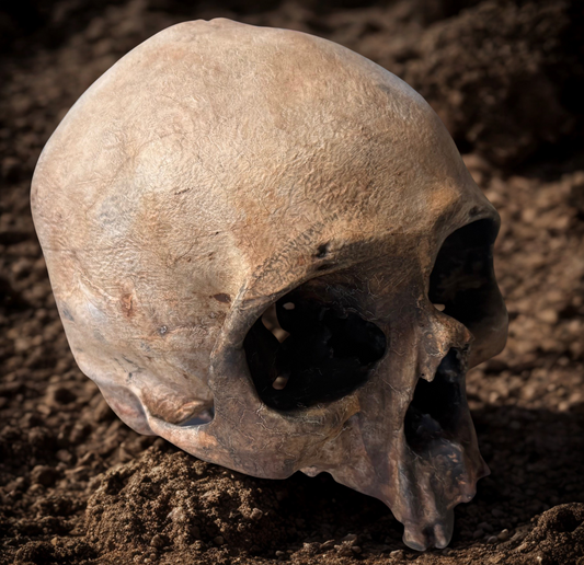 Blank Aged Skull